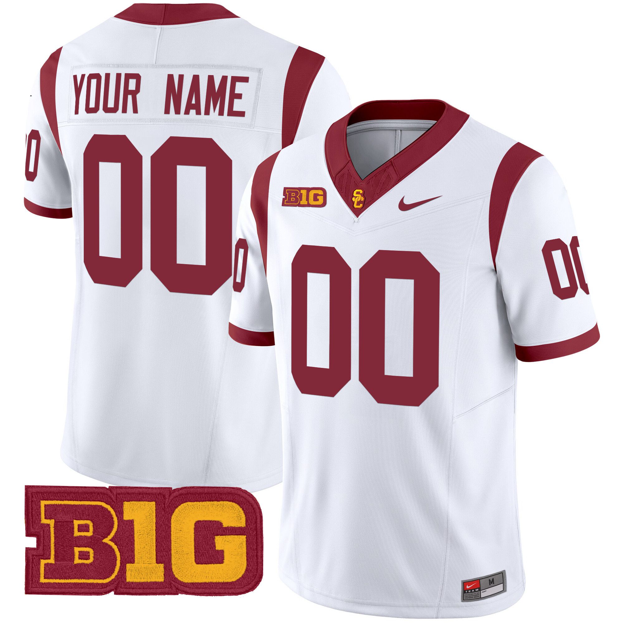 Men USC Trojans White Nike 2024 Vapor Limited Custom NCAA Jersey->customized ncaa jersey->Custom Jersey